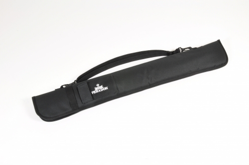 Peradon Black Nylon Short Zip Cue Case for Two Piece Cue (2620)