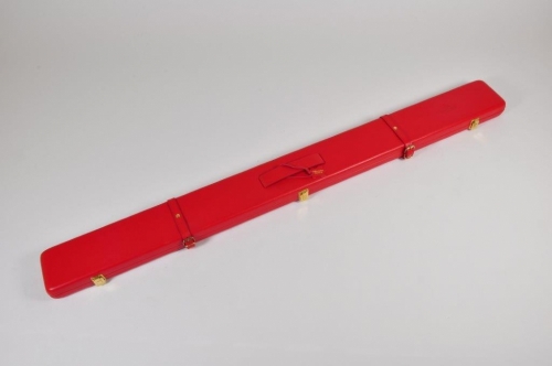 Peradon Leather Cue Case for ¾ Cues and Extensions (2696-RED)