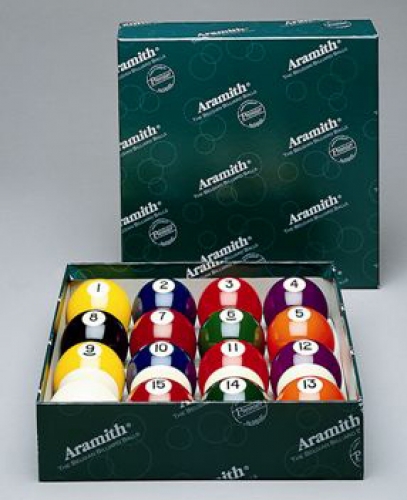 2” Aramith Spots and Stripes Pool Balls “Premier” Engraved